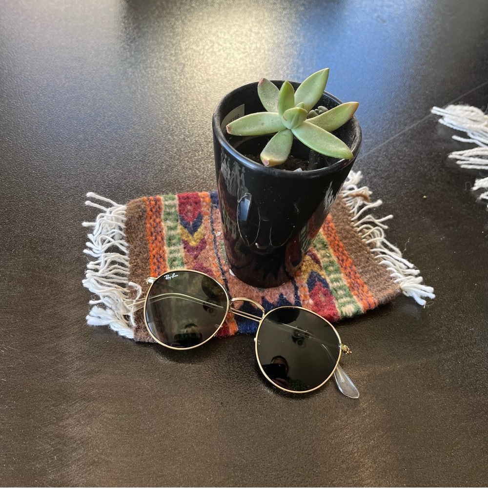 Gold Ray ban sunglasses